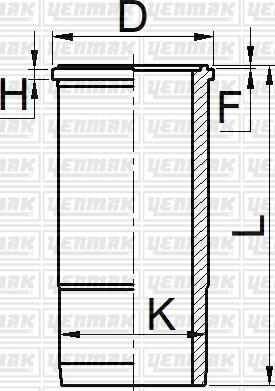 Yenmak 51-06079-000 - Гильза цилиндра autosila-amz.com