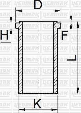 Yenmak 51-65840-050 - Гильза цилиндра autosila-amz.com