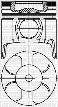 Yenmak 31-04210-000 - 79,00 mm. Поршень с пальцем и кольцами autosila-amz.com