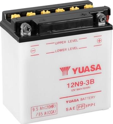Yuasa 12N9-3B - Стартерная аккумуляторная батарея, АКБ autosila-amz.com