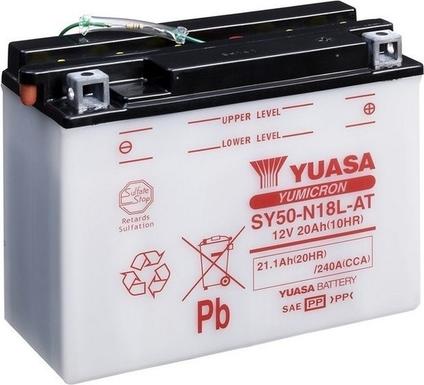 Yuasa SY50-N18L-AT - Стартерная аккумуляторная батарея, АКБ autosila-amz.com