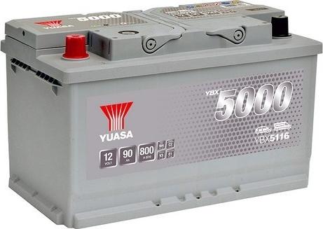 Yuasa YBX5116 - Стартерная аккумуляторная батарея, АКБ autosila-amz.com