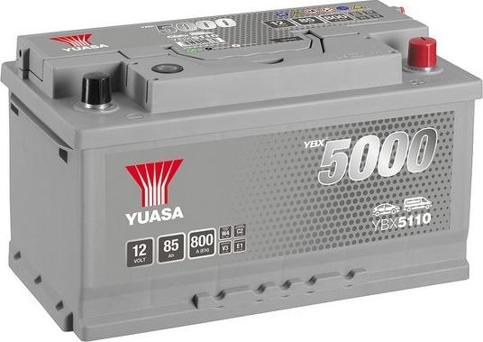 Yuasa YBX5110 - Стартерная аккумуляторная батарея, АКБ autosila-amz.com