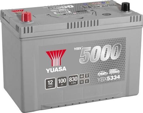 Yuasa YBX5334 - Стартерная аккумуляторная батарея, АКБ autosila-amz.com