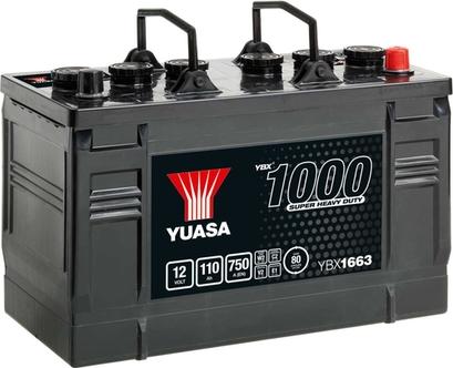 Yuasa YBX1663 - Стартерная аккумуляторная батарея, АКБ autosila-amz.com