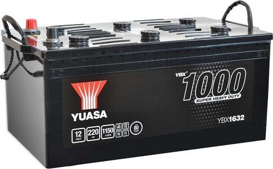 Yuasa YBX1632 - Battery 12V 220Ah/1100A 1000 Series Super Heavy Duty (L+ Standard) 513x274x242 B00 (Starting) autosila-amz.com