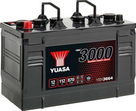 Yuasa YBX3664 - Стартерная аккумуляторная батарея, АКБ autosila-amz.com
