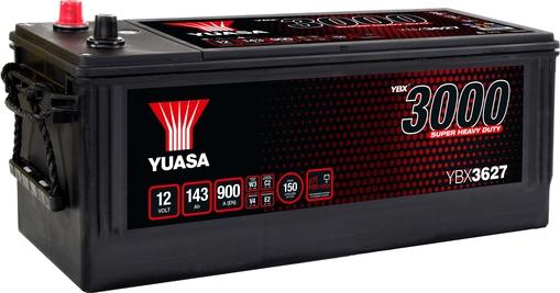 Yuasa YBX3627 - Стартерная аккумуляторная батарея, АКБ autosila-amz.com