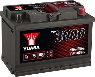Yuasa YBX3096 - Стартерная аккумуляторная батарея, АКБ autosila-amz.com