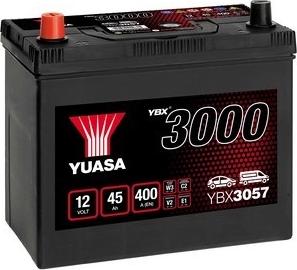 Yuasa YBX3057 - Стартерная аккумуляторная батарея, АКБ autosila-amz.com