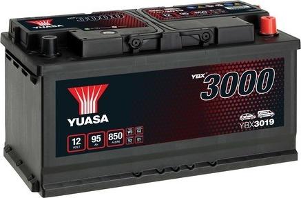Yuasa YBX3019 - Стартерная аккумуляторная батарея, АКБ autosila-amz.com