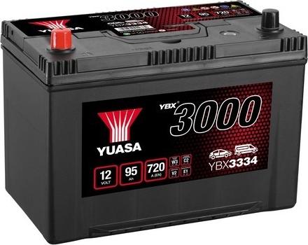 Yuasa YBX3334 - Стартерная аккумуляторная батарея, АКБ autosila-amz.com