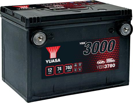 Yuasa YBX3780 - Стартерная аккумуляторная батарея, АКБ autosila-amz.com