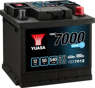 Yuasa YBX7012 - Стартерная аккумуляторная батарея, АКБ autosila-amz.com