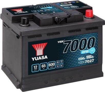 Yuasa YBX7027 - Стартерная аккумуляторная батарея, АКБ autosila-amz.com