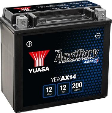 Yuasa YBXAX14 - Стартерная аккумуляторная батарея, АКБ autosila-amz.com