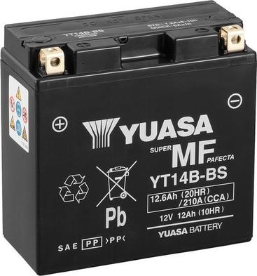 Yuasa YT14B-BS - Стартерная аккумуляторная батарея, АКБ autosila-amz.com