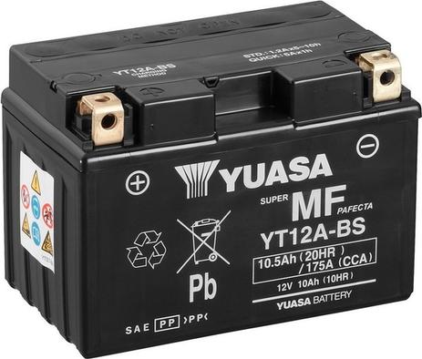 Yuasa YT12A-BS - Стартерная аккумуляторная батарея, АКБ autosila-amz.com