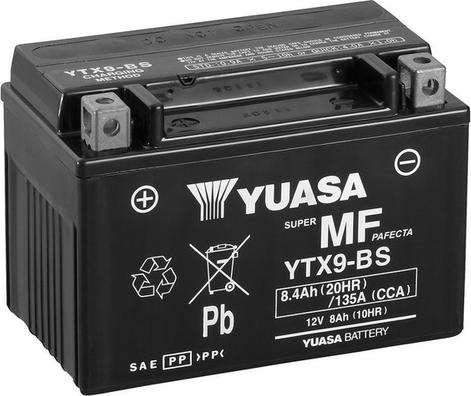 Yuasa YTX9-BS - Стартерная аккумуляторная батарея, АКБ autosila-amz.com