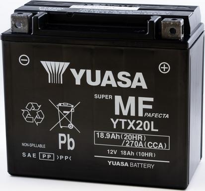 Yuasa YTX20L - Стартерная аккумуляторная батарея, АКБ autosila-amz.com