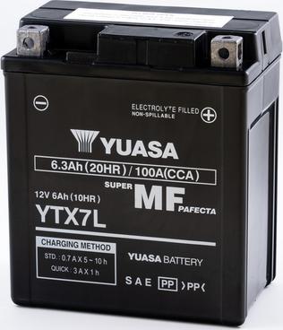 Yuasa YTX7L - Стартерная аккумуляторная батарея, АКБ autosila-amz.com