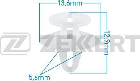 Zekkert BE-1620 - Зажим, клипса, молдинг autosila-amz.com