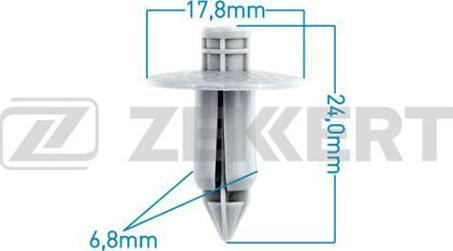 Zekkert BE-1309 - Зажим, клипса, молдинг autosila-amz.com