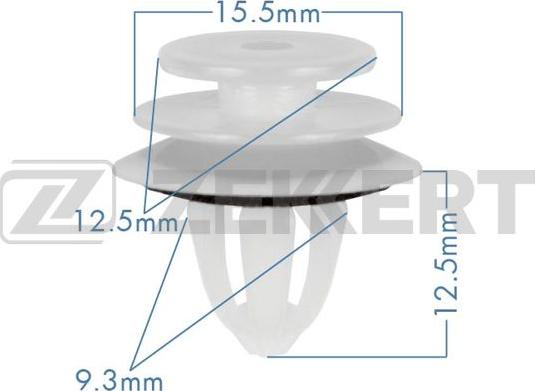 Zekkert BE-1209 - Зажим, клипса, молдинг autosila-amz.com