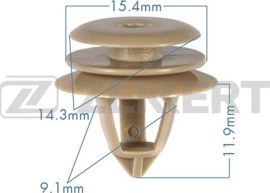 Zekkert BE-1206 - Зажим, клипса, молдинг autosila-amz.com