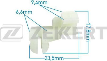 Zekkert BE-1215 - Клипса крепёжная Toyota (миним. кол-во заказа 10 шт) autosila-amz.com