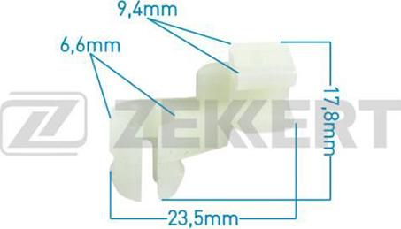 Zekkert BE-1215 - Зажим, клипса, молдинг autosila-amz.com