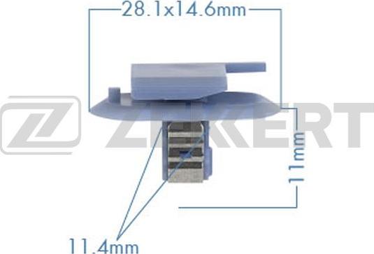 Zekkert BE-3542 - Зажим, клипса, молдинг autosila-amz.com