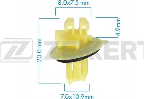 Zekkert BE-3589 - Зажим, клипса, молдинг autosila-amz.com