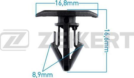 Zekkert BE-3043 - Зажим, клипса, молдинг autosila-amz.com