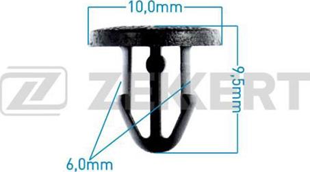 Zekkert BE-3391 - Зажим, клипса, молдинг autosila-amz.com