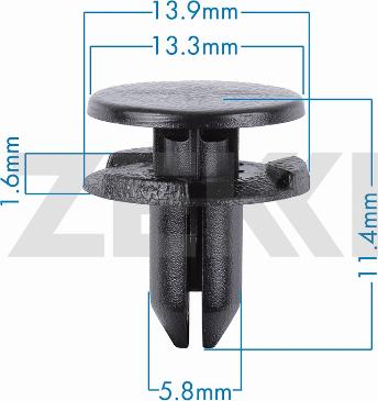 Zekkert BE-3722 - Зажим, клипса, молдинг autosila-amz.com