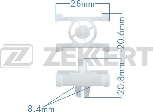 Zekkert BE-2642 - Зажим, клипса, молдинг autosila-amz.com