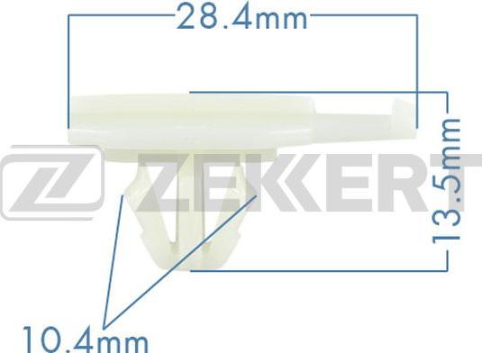 Zekkert BE-2149 - Зажим, клипса, молдинг autosila-amz.com