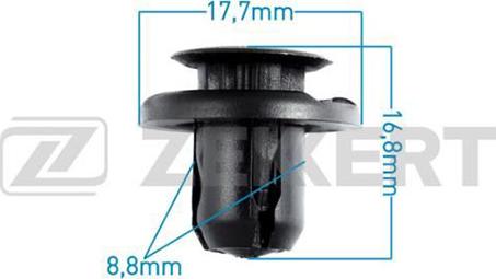 Zekkert BE-2113 - Зажим, клипса, молдинг autosila-amz.com