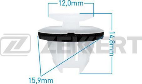 Zekkert BE-2831 - Зажим, клипса, молдинг autosila-amz.com