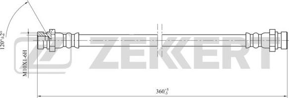 Zekkert BS-9449 - Тормозной шланг autosila-amz.com