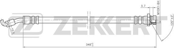 Zekkert BS-9464 - Тормозной шланг autosila-amz.com
