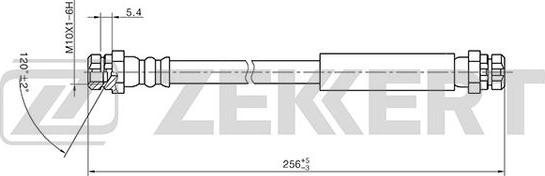Zekkert BS-9401 - Тормозной шланг autosila-amz.com