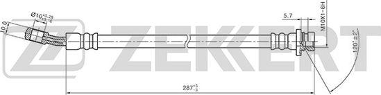 Zekkert BS-9414 - Тормозной шланг autosila-amz.com