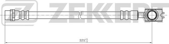 Zekkert BS-9429 - Тормозной шланг autosila-amz.com