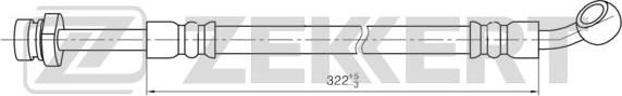 Zekkert BS-9471 - Тормозной шланг autosila-amz.com