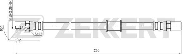 Zekkert BS-9503 - Тормозной шланг autosila-amz.com