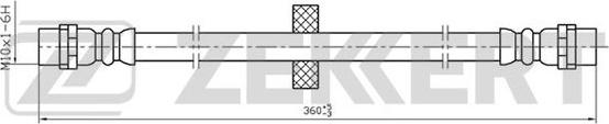 Zekkert BS-9068 - Тормозной шланг autosila-amz.com