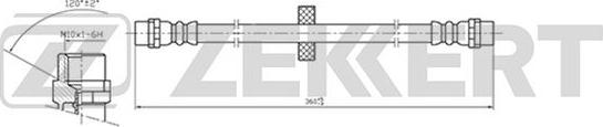 Zekkert BS-9397 - Тормозной шланг autosila-amz.com