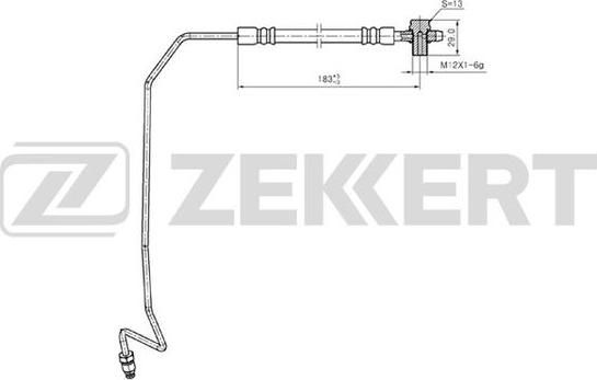 Zekkert BS-9244 - Тормозной шланг autosila-amz.com